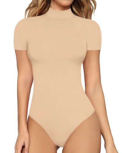 Variant image for Dam Bodysuit Hög Midja Trekvartsärmar Elastisk Blandning-16