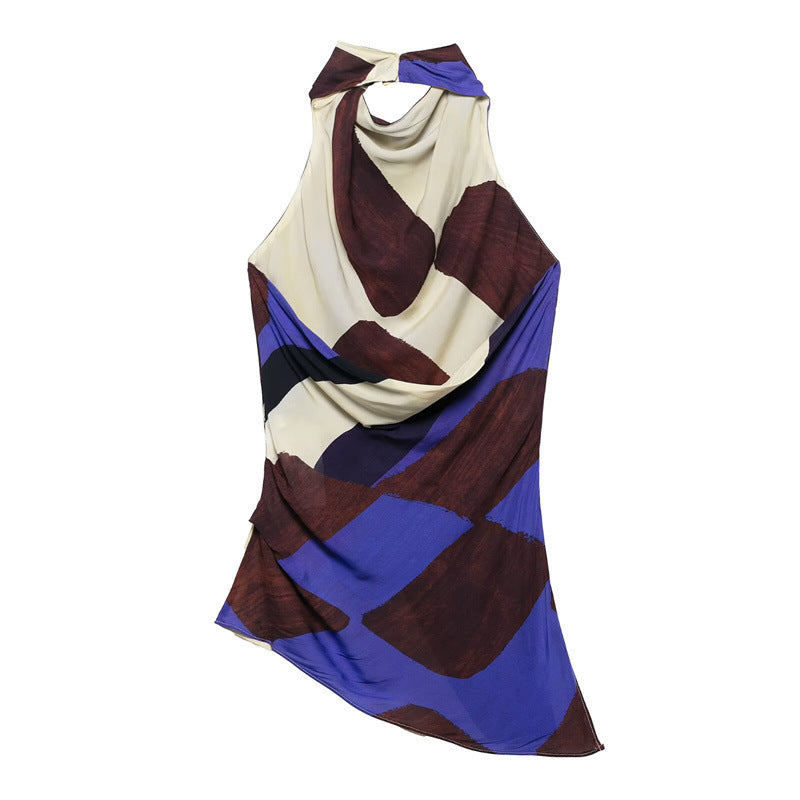 Kvinna Byxor Halterneck Satin 4
