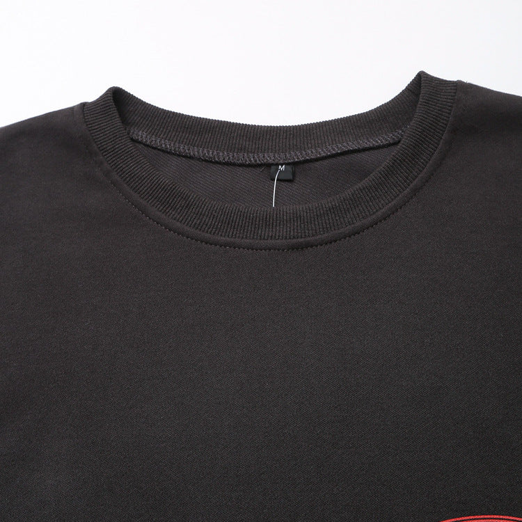 Långärmad T-shirt för Kvinnor i Andningsbar Bomull – Sportig Passform med Trendigt Tryck, Maskintvättbar 3