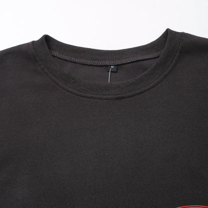 Långärmad T-shirt för Kvinnor i Andningsbar Bomull – Sportig Passform med Trendigt Tryck, Maskintvättbar 3