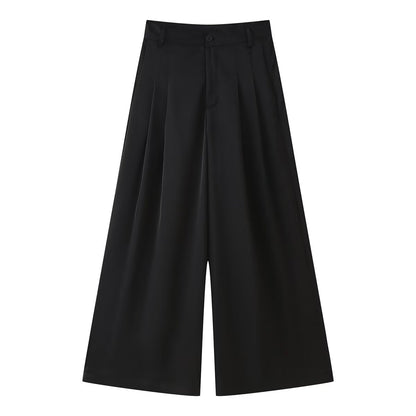 Snygga Byxor Dam Medium Midja Mjuk Tyg Casual-1