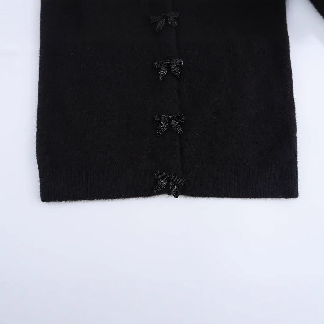 Kvinnors Cardigan Elegant Mjuk Material 4