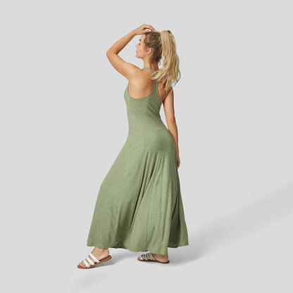 Damklänning A-Linje Slim Design Polyester-3