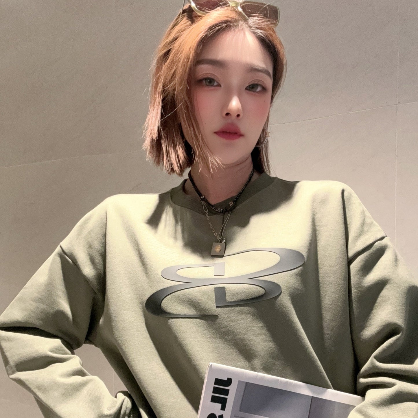 Variant image for Dam Tröja Cirkulär Geometriska Mönster Bomull och Polyester-20