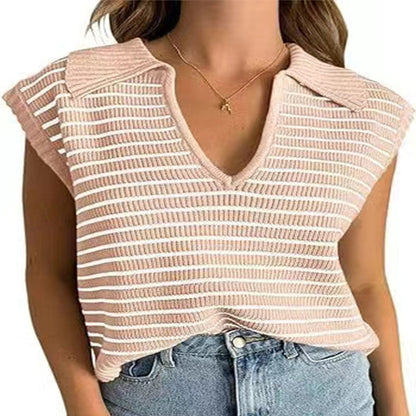 Herr T-Shirt Kortärmad Med V-ringning Polyester Loose Fit-6