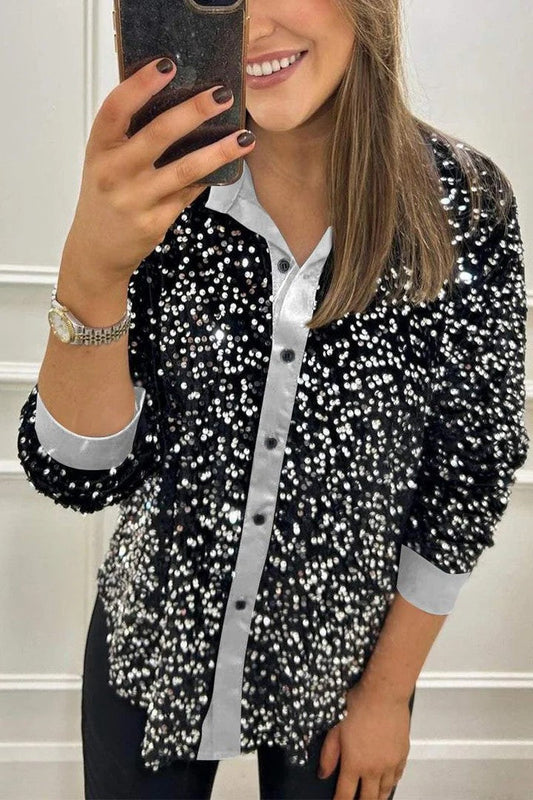 Herrskjorta Långärmad Avslappnad Polyester-1