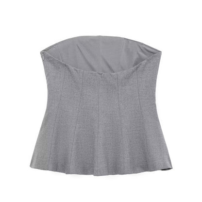 Dam Bandeau Topp Mjuk Bomull Regelbunden Passform 2