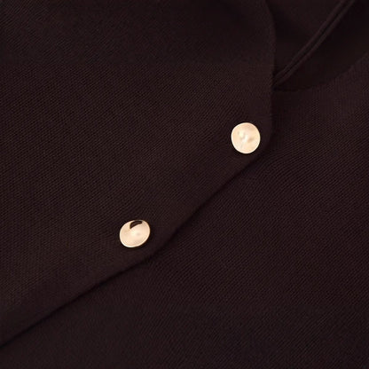 Kvinnors Cardigan V-ringning Mjuk Andningsbar Fiber med Knappdetaljer 4