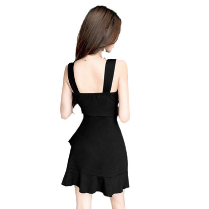 Fina Dam Klänningar Bodycon Djup Halsringning Polyester-5