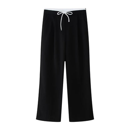 Dam Cardigan Väst Ärmlös 100% Polyester med Långa Byxor-4