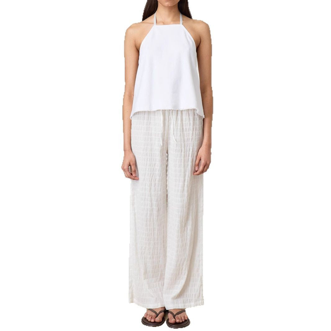 Dam Bredbenade Byxor Elastisk Lätt Material-5