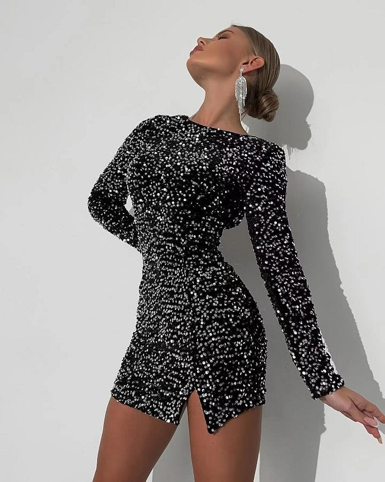 Variant image for Dam Aftonklänning Långärmad Bodycon Polyester-1
