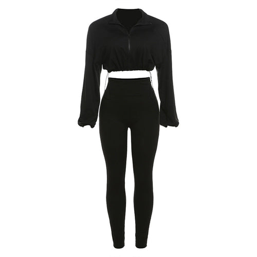 Kvinna Byxdräkt Långärmad Polyester Spandex-1