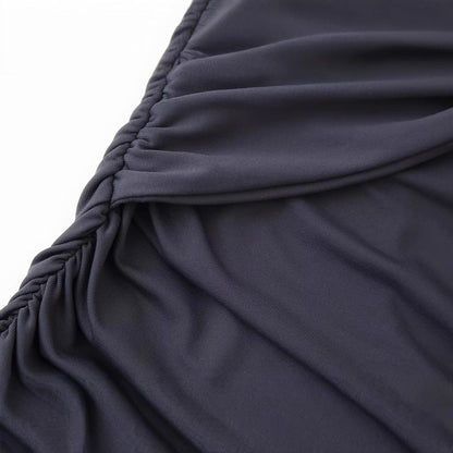 Maxiklänning Dam Wrap Design Mjuk Elastisk Tyg-4