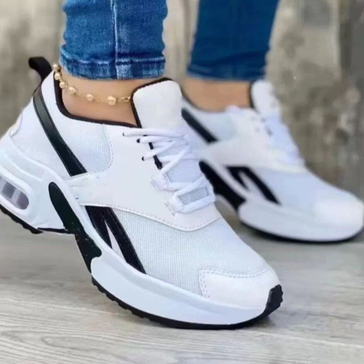 Kvinnor Sneakers Sportiga Mesh Övre Material Dämpande Sula 4