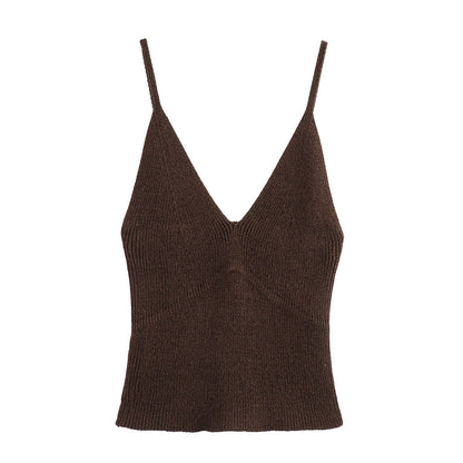 Variant image for Dam Camisole V-ringning Figurnära Bomull-7