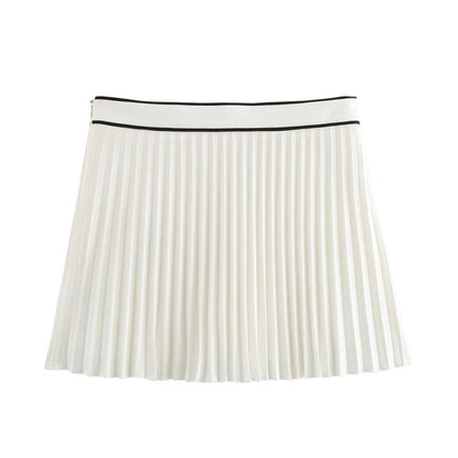 Dam Kort A-Linjeformad Kjol Polyester-3