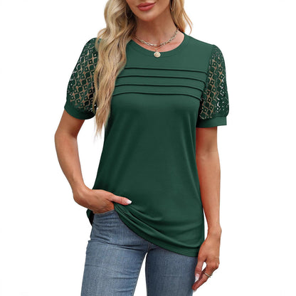 Dam T-shirt Löst Sittande Kortärmad 100% Bomull-2