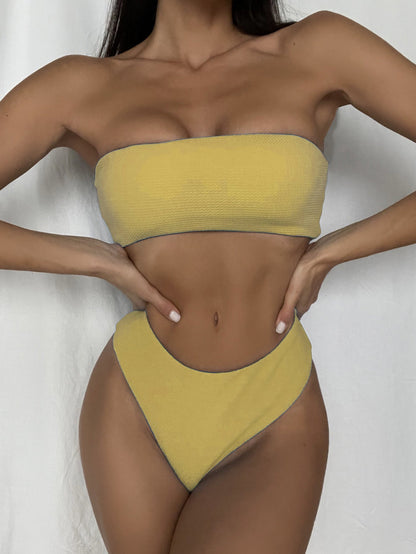 Baddräkt Dam Bandeau Modern Elastiskt Tyg 9