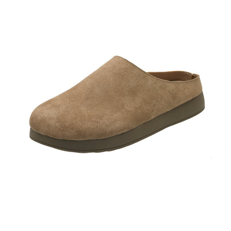 Dam Träskor Bekväm Design Mjukt Material med Gummisula-1