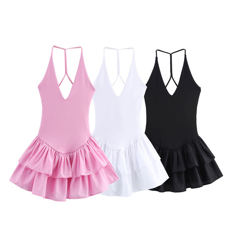 Damklänning A-Line Ärmlös Polyester Midi-2