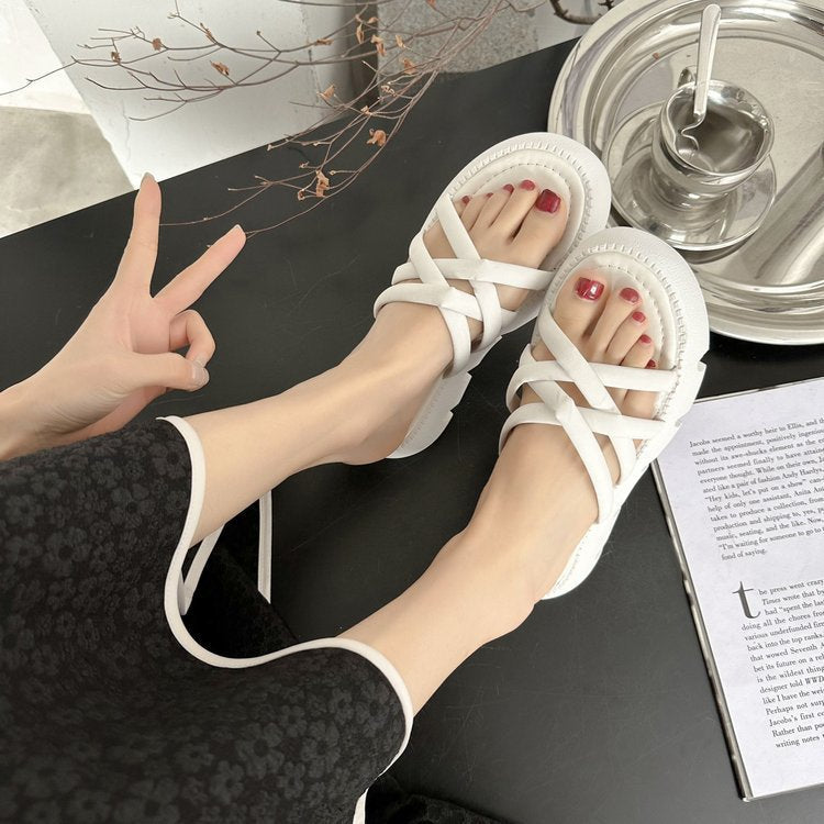 Kvinnors Öppna Sandaler Trendig Design Lätt Material 5