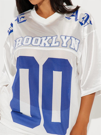 Variant image for Dam V-neck Topp Sportig Polyester Regular Fit-1