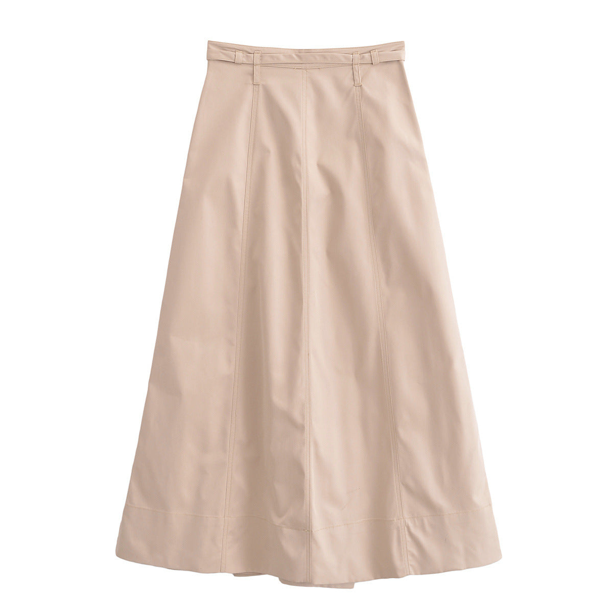 Dam Midi Rock A-Linjeformad Polyester-4