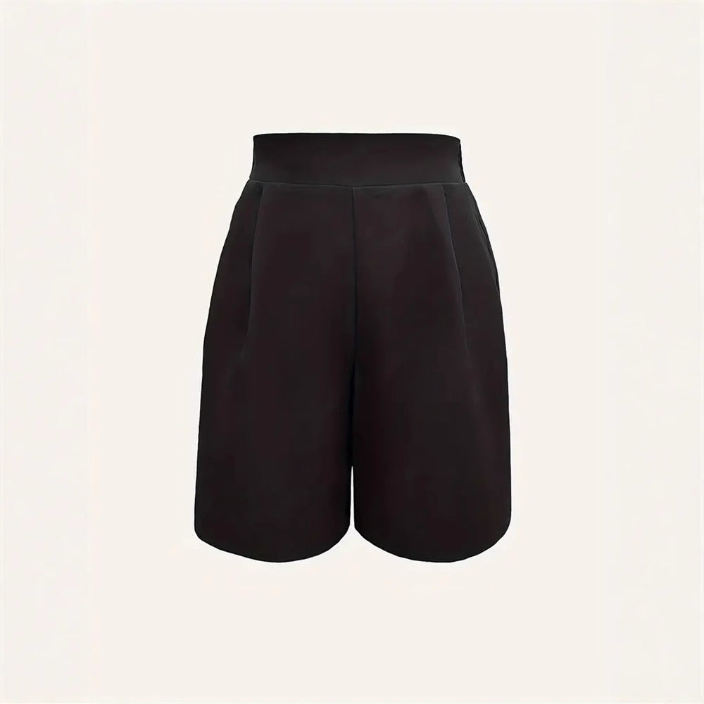 Kvinnor Shorts Hög Midja Chic Andningsbart Tyg 2