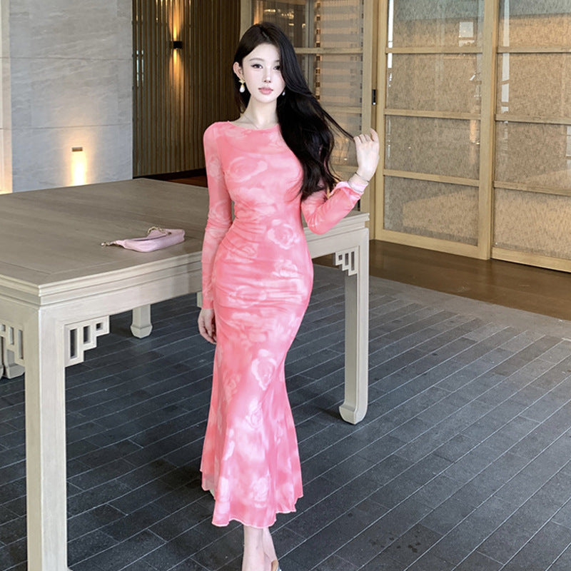 Variant image for Fina Dam Klänningar Set med Spaghetti Band Ombre Design Polyester-1