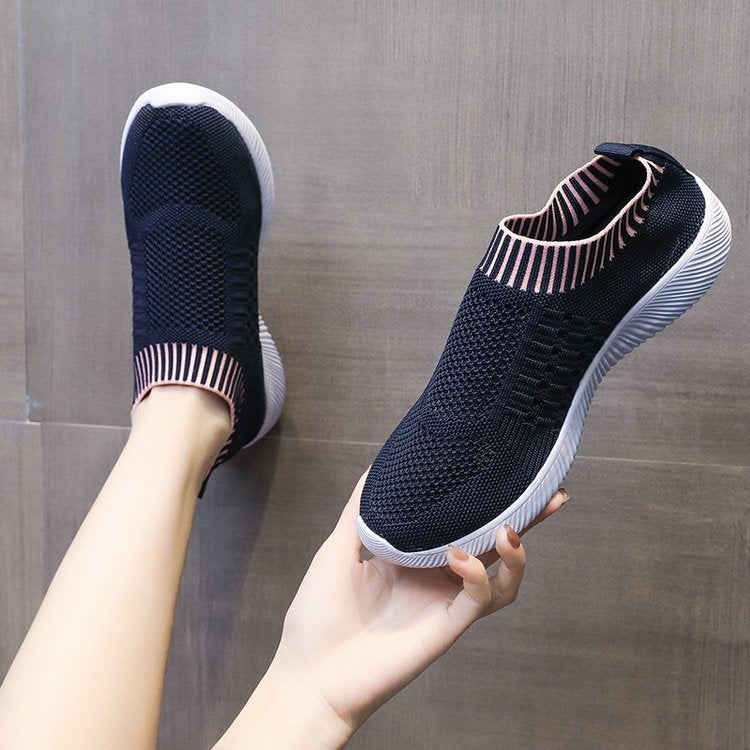 Kvinnors Slip-On Sneakers Sportig Nätmaterial 2