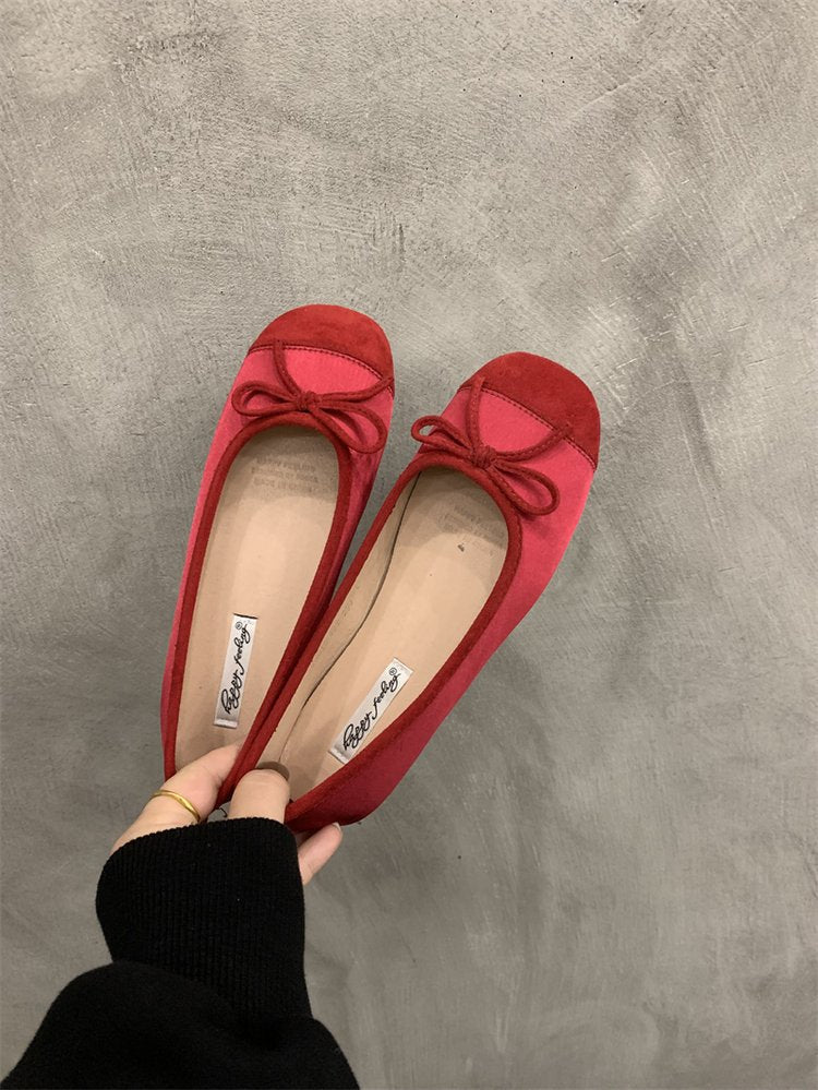 Kvinnors Ballerinaskor Mjuk Mocka Slingdetalj Elegant Komfort 11