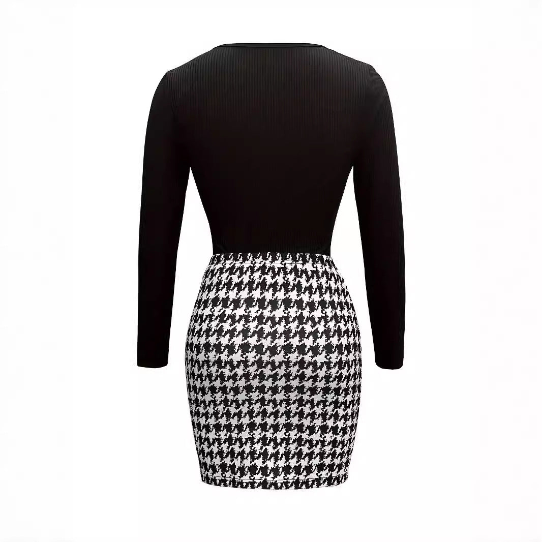 Kvinnors Klänning Fyrkantig Halsringning Strukturerad Topp Andningsbara Tyger-5