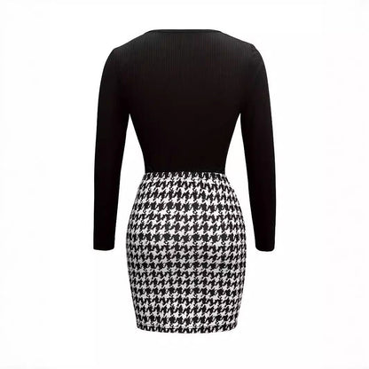 Kvinnors Klänning Fyrkantig Halsringning Strukturerad Topp Andningsbara Tyger-5