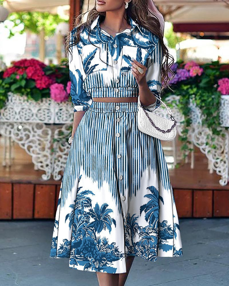 Dam Klänning Överdimensionerad med Ståkrage Polyester-3