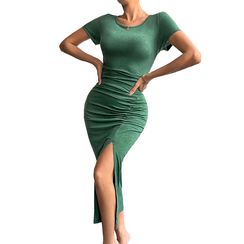 Variant image for Dam Klänning Bodycon Enfärgad Mjuk Polyester-1