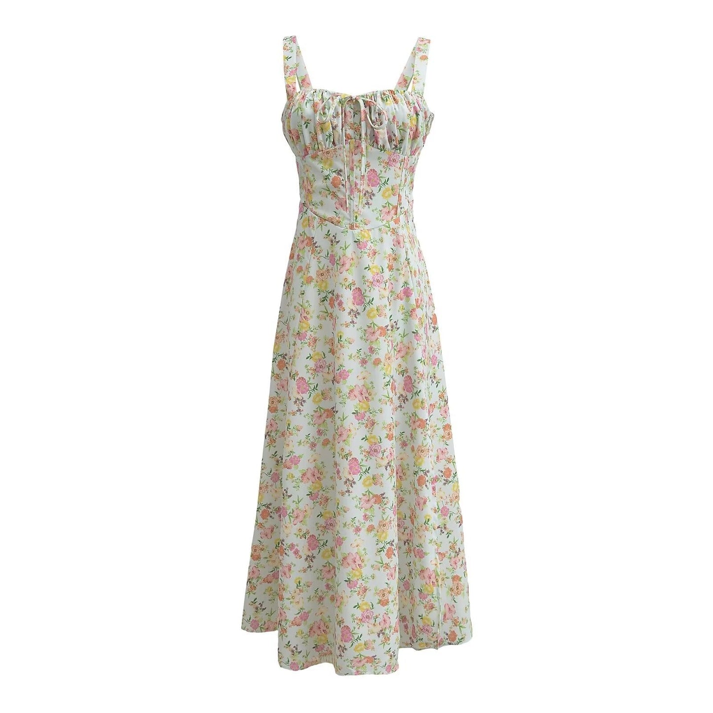 Variant image for Dam Midi Klänning Spaghetti Band Enfärgad Polyester Elegant-25