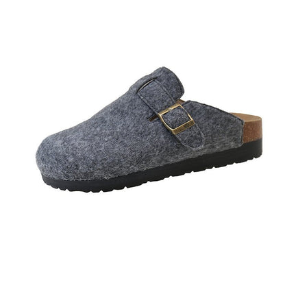 Dam Träskor Med Bekväm Fotbädd Och Elegant Remdesign Syntetiska Trätofflor 7