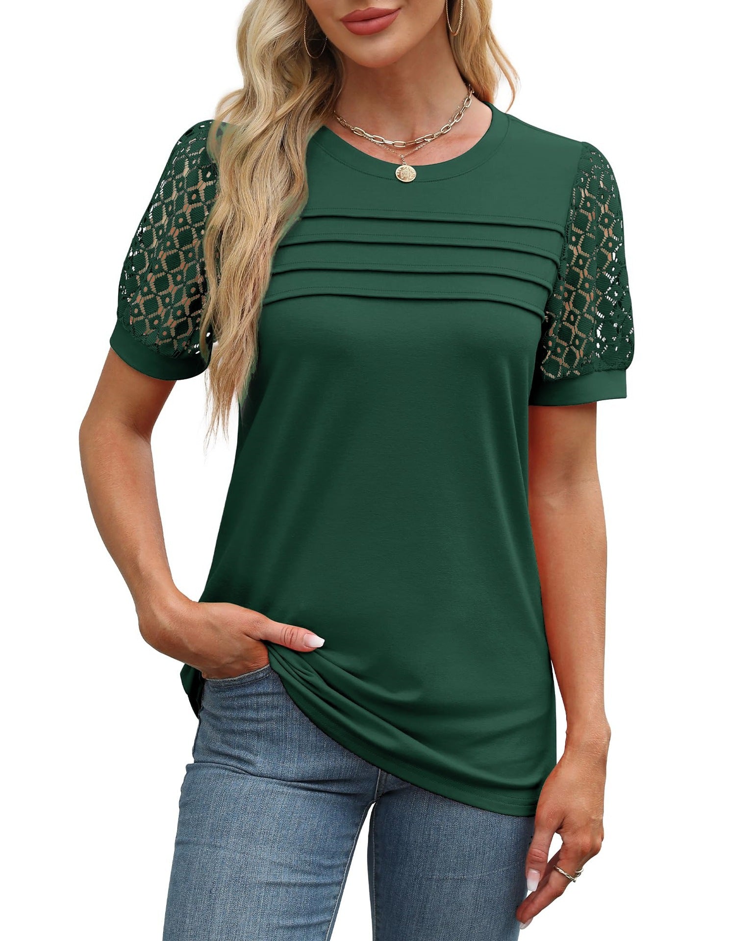 Variant image for Dam T-shirt Löst Sittande Kortärmad 100% Bomull-11