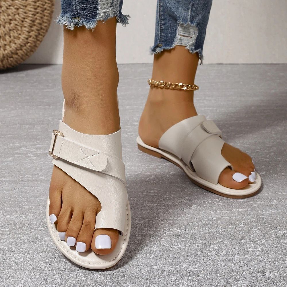 Herr Sandaler Ortopediska Läder Elegant Komfort 1