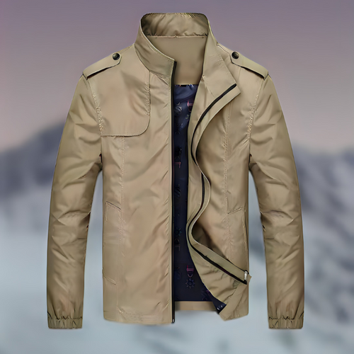 Herrjacka Stativ-upp Krage Lyxigt Material Elegant Passform-1