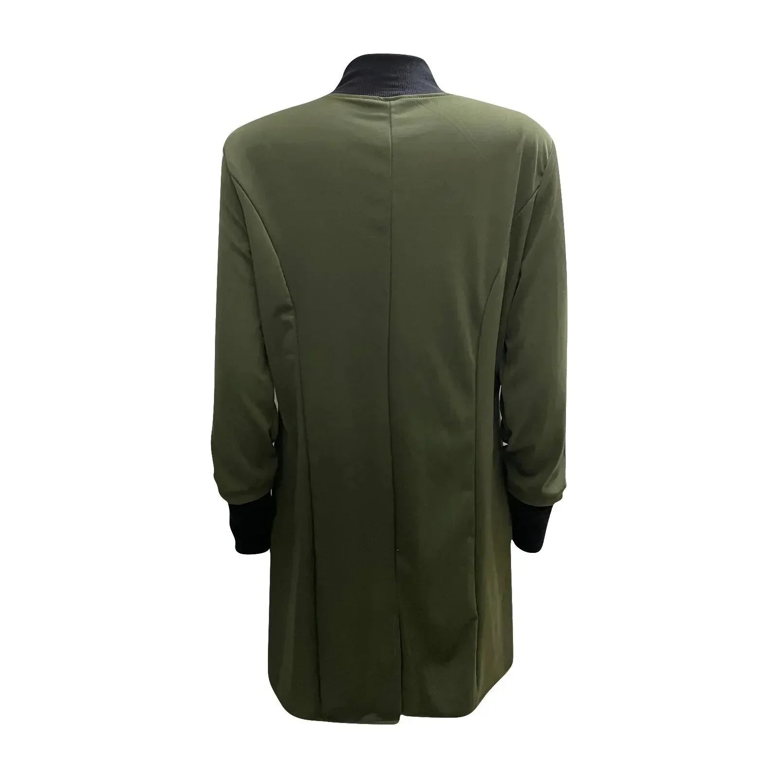 Damjacka med Knappstängning Tidlös Stil Polyester Klassisk Jacka Dam 3