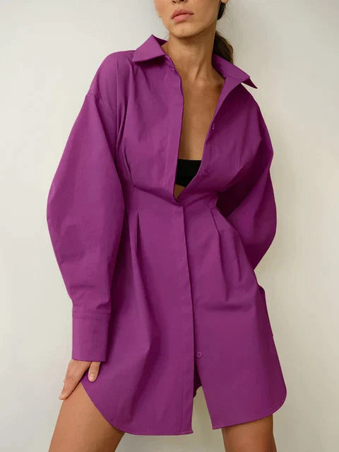 Dam Blusklänning Figurformande Mjuk Tyg 9