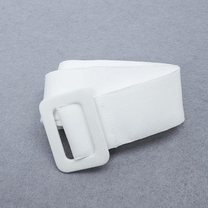 Dam Klänning Midi Bandeau Polyester Spandex Elegant Stil-5