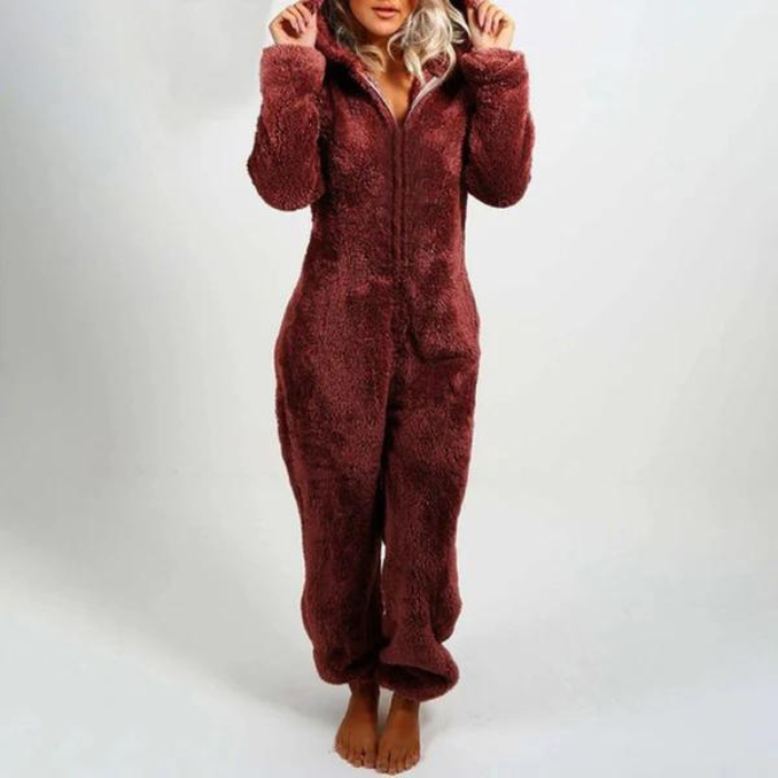 Vuxen Jumpsuit Loungewear Linne Bomull Polyester-3