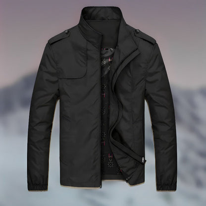 Herrjacka Stativ-upp Krage Lyxigt Material Elegant Passform-4
