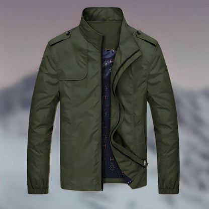 Herrjacka Stativ-upp Krage Lyxigt Material Elegant Passform-5