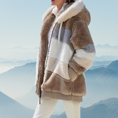 Fleecejacka Dam Överdimensionerad Mjuk Polyester Fleece 10