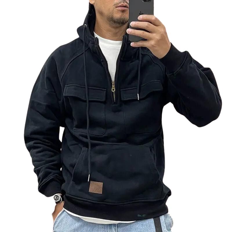 Dam Sportpullover med Huva i Hållbart Material-2