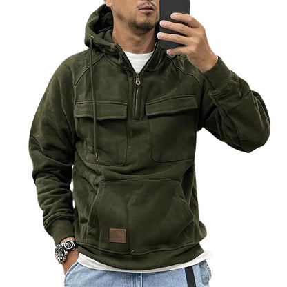 Dam Sportpullover med Huva i Hållbart Material-4